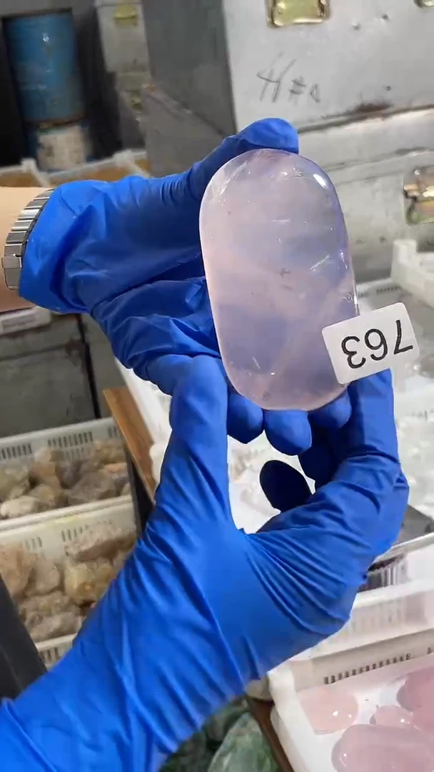 未镶嵌珠宝半成品水晶粉阿塞充电宝-763