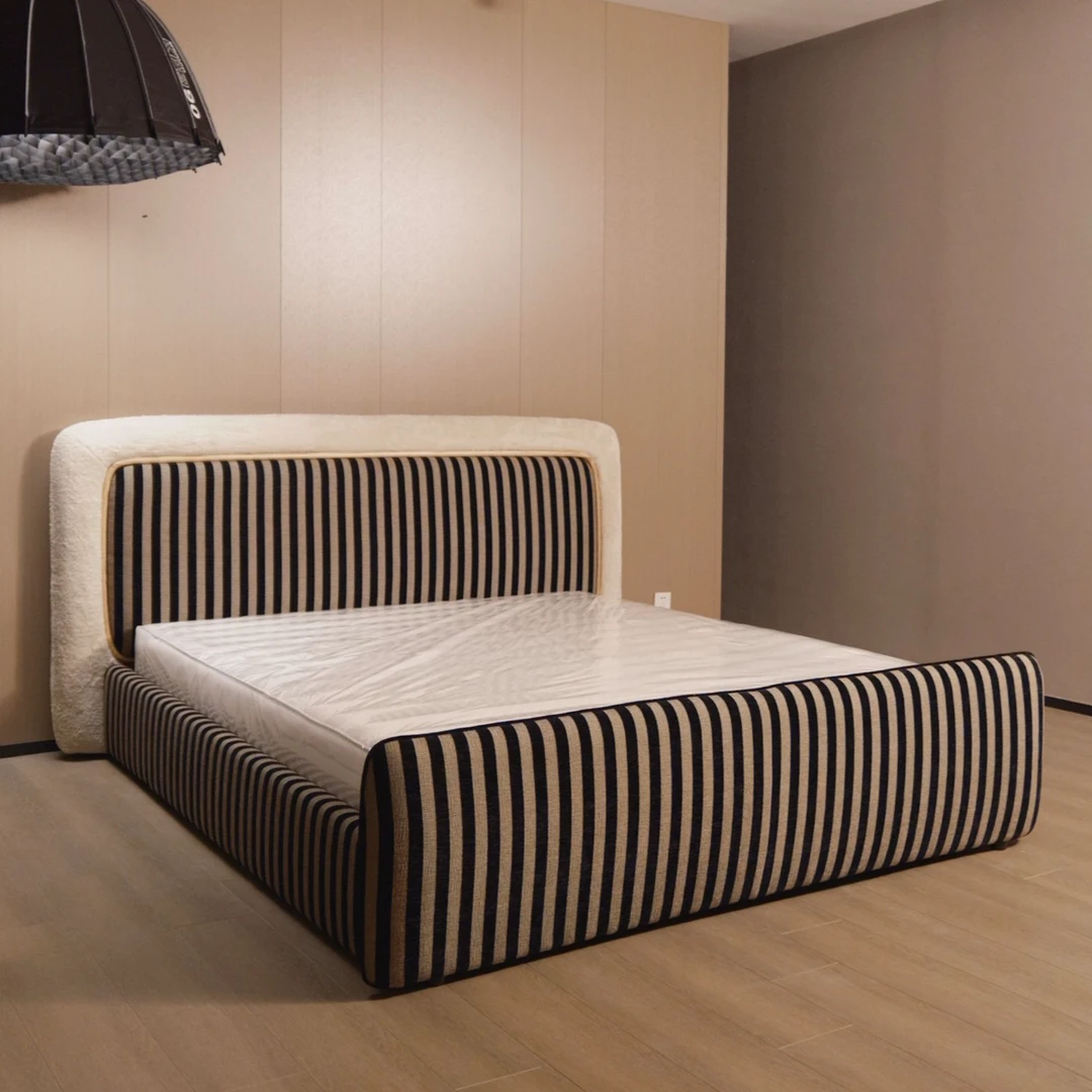 【FD云朵床】高端布艺意式奶油风卧室大气双人轻奢床别墅主大床