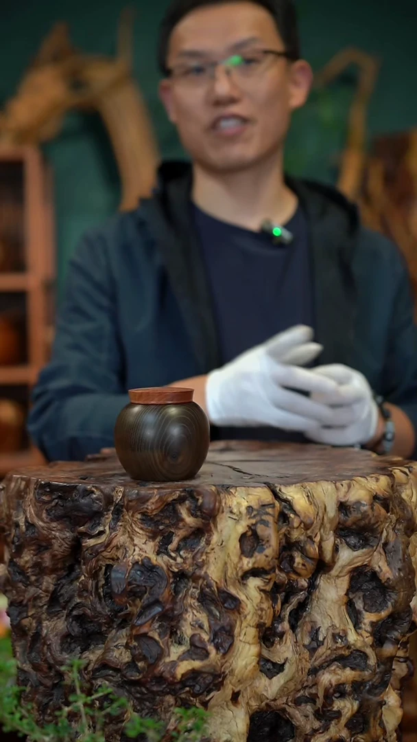 枣木阴沉木小茶仓（非枣木）