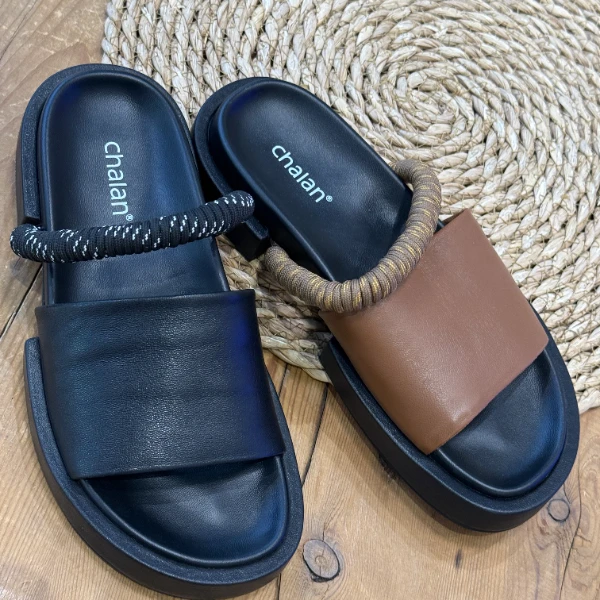 chalan  新款时尚百搭舒适休闲拖鞋A124X14