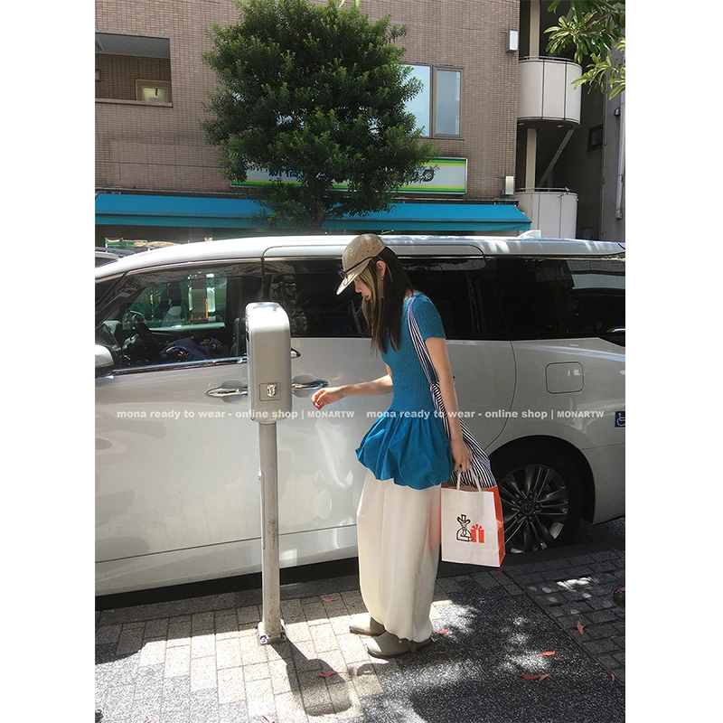 【Mona张绮贤】MONA 设计感气质 收腰显瘦连衣裙 O125Q01519