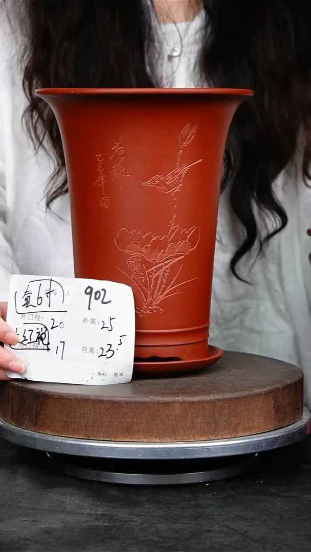 紫砂花盆902+z紫砂花盆^