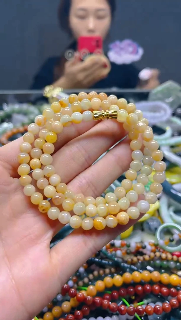 颈饰未镶嵌翡翠5MM/H/翡翠A货，一件也是批发价
