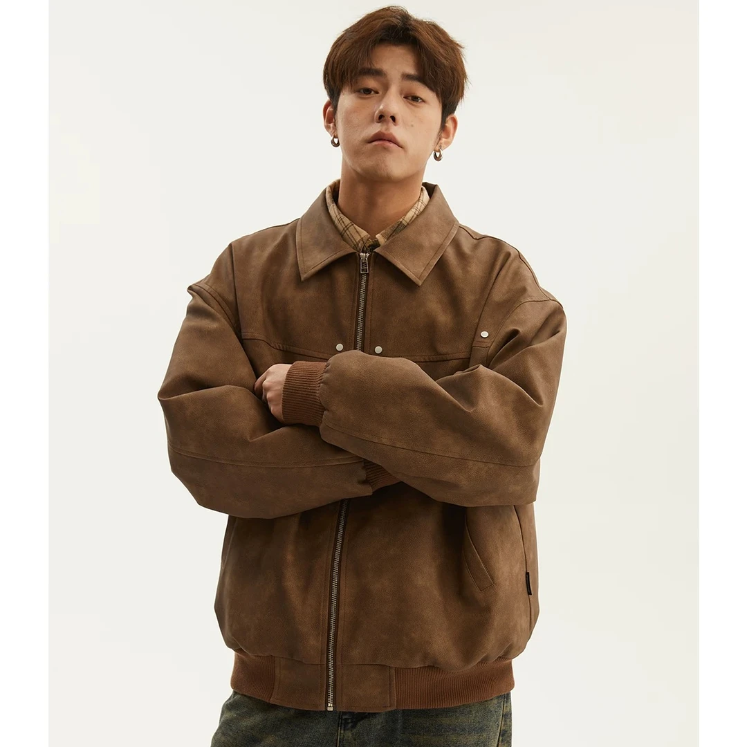 【666】1117/32-678 情侣装美式复古夹克新款小众高级感外套