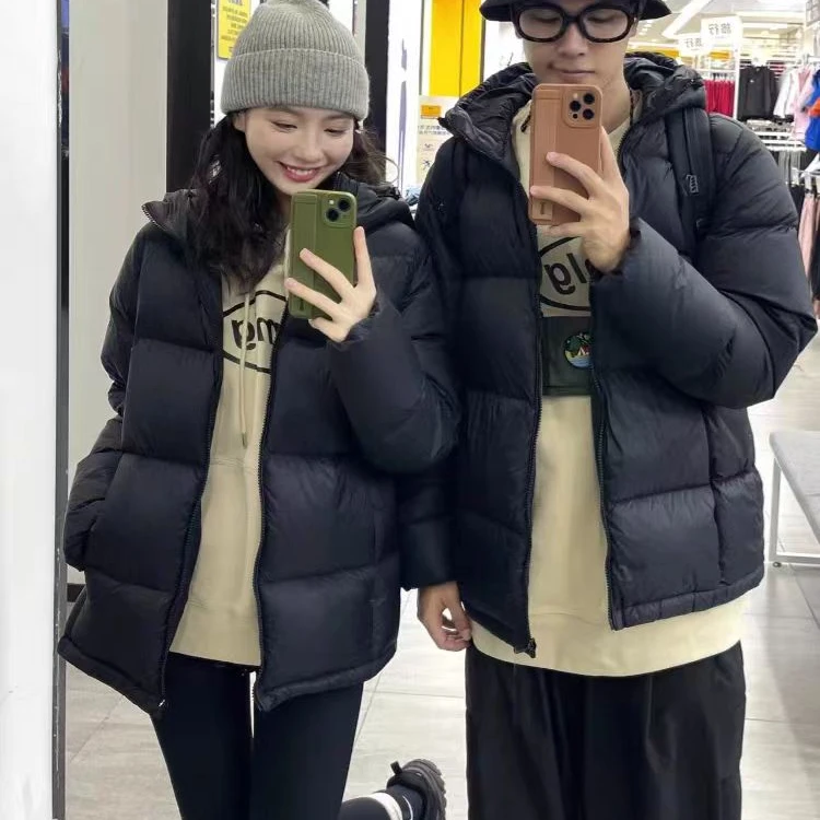 【勇洋】男女同款冬季羽绒服加厚保暖情侣款连帽羽绒服