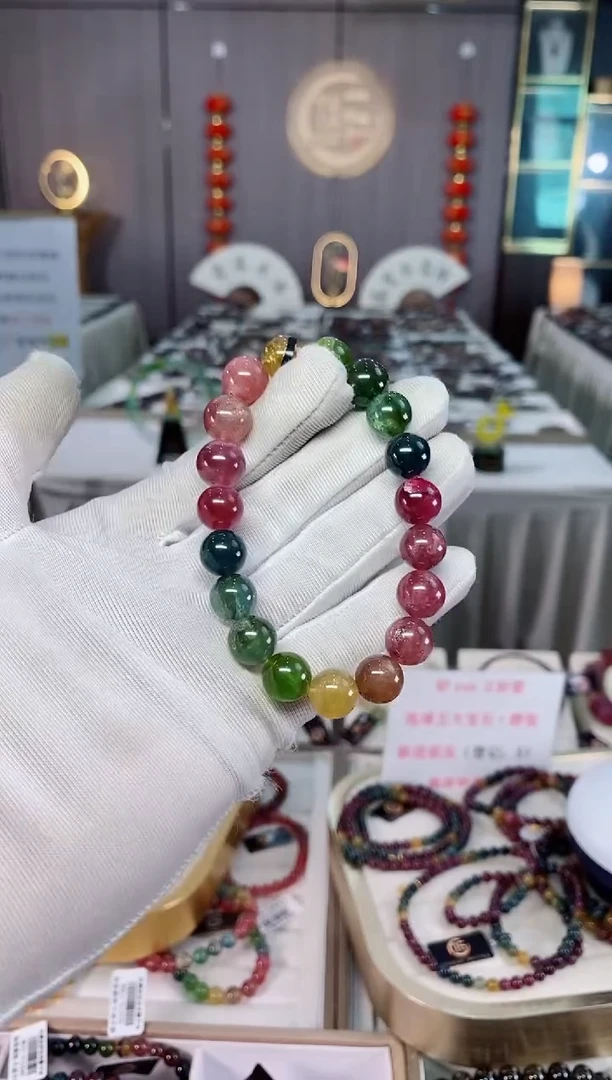 未镶嵌老矿碧玺单圈手串10mm+碧玺（多样性发一条）xion