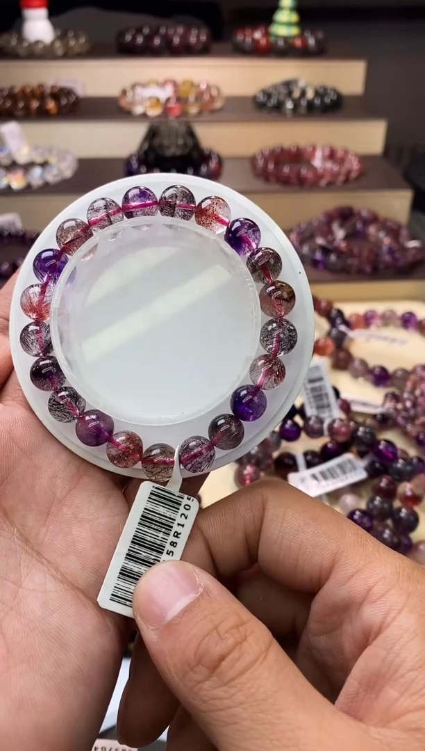 【闪购商品】水晶手链未镶嵌黑加仑超七单圈9m+