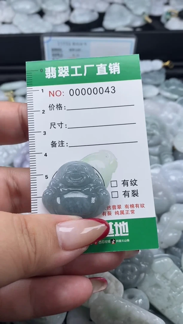 翡翠未镶嵌颈饰天然A货翡翠0043