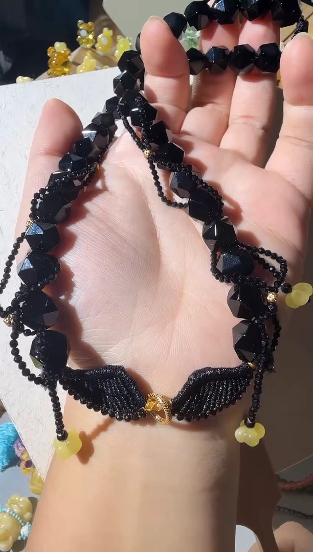 琥珀项链未镶嵌琥珀玛瑙项链