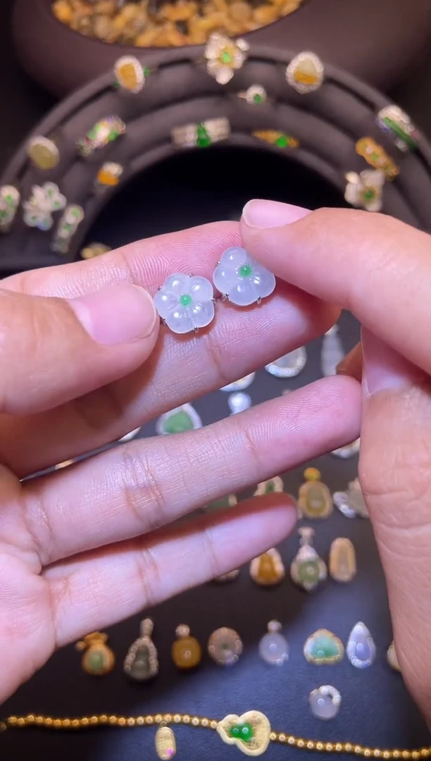 吊坠(不含链)银S925镶嵌翡翠1