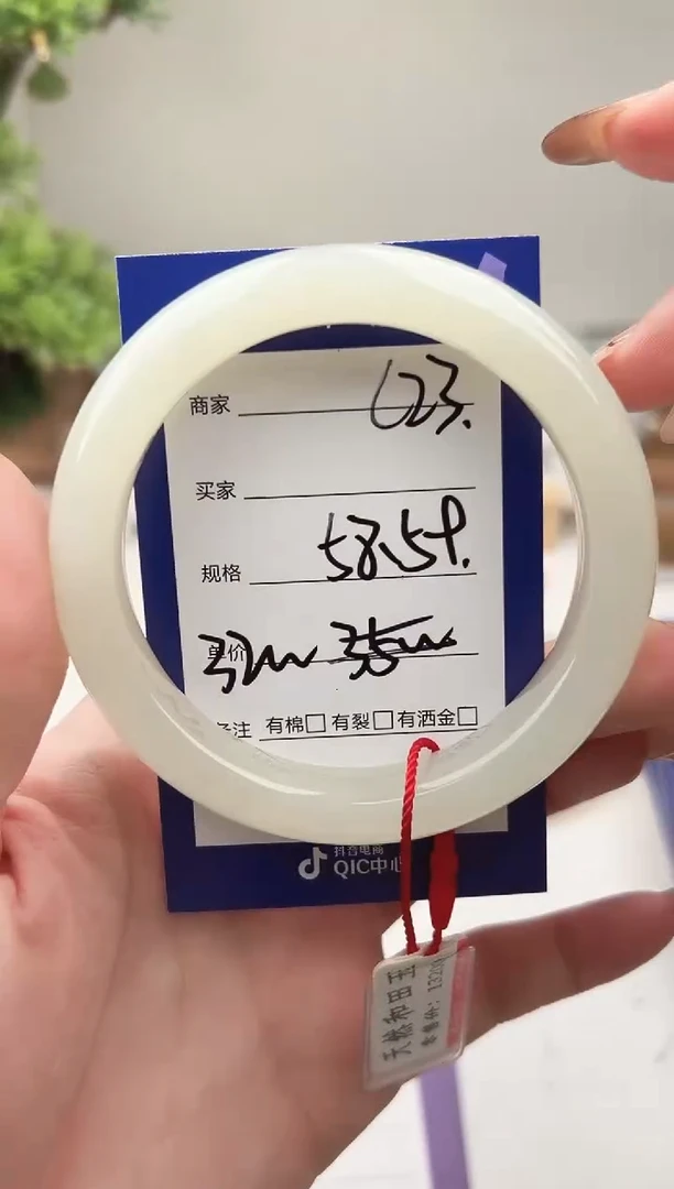 未镶嵌手镯和田玉微色差C23
