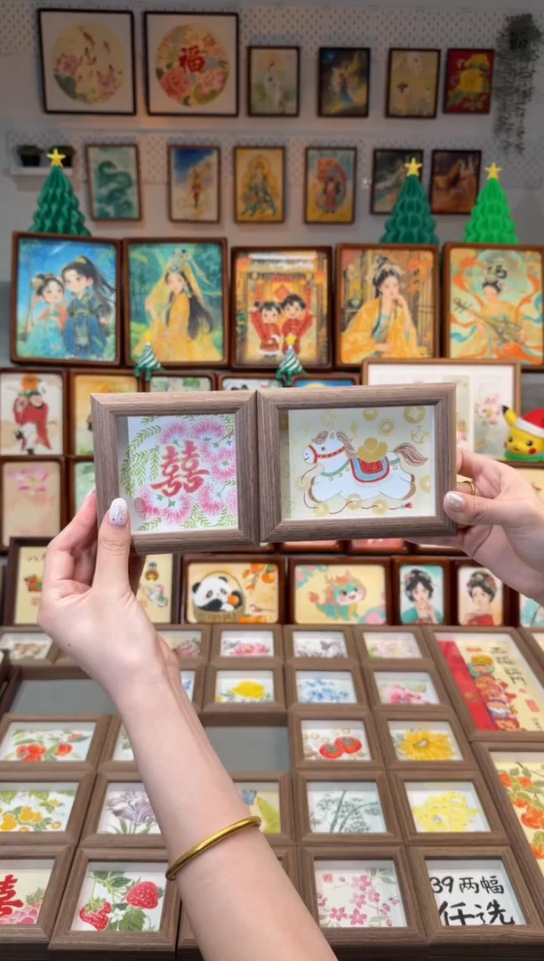 国画合欢双喜 马上有钱 手绘国画11