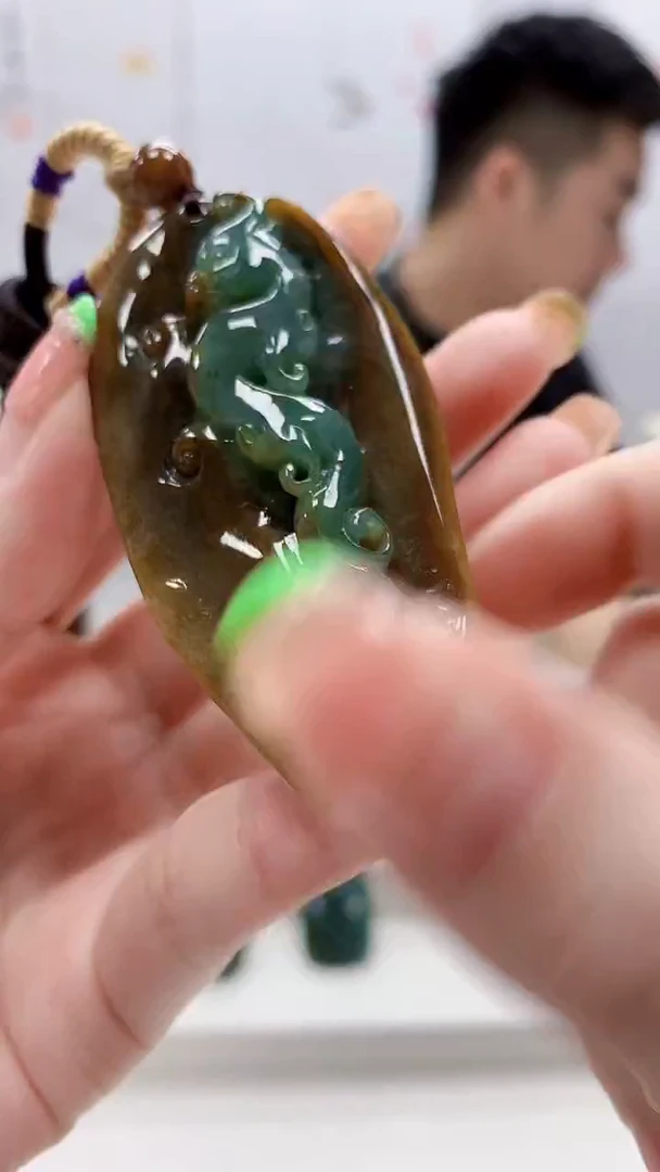未镶嵌定制翡翠5028ry-毛货挂件81