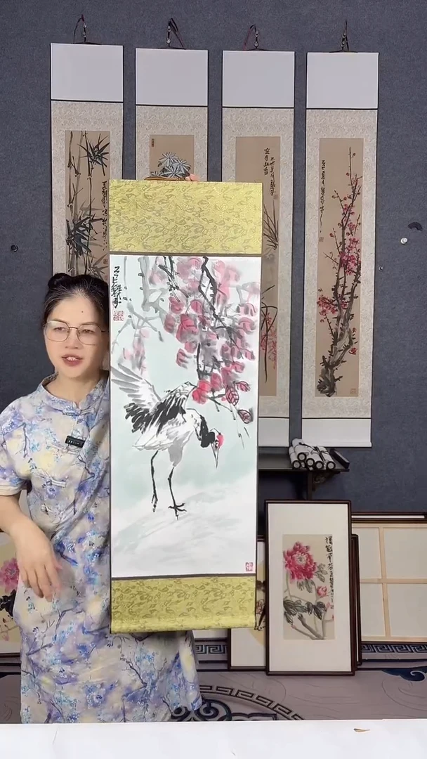 国画92*32吴铁成作品