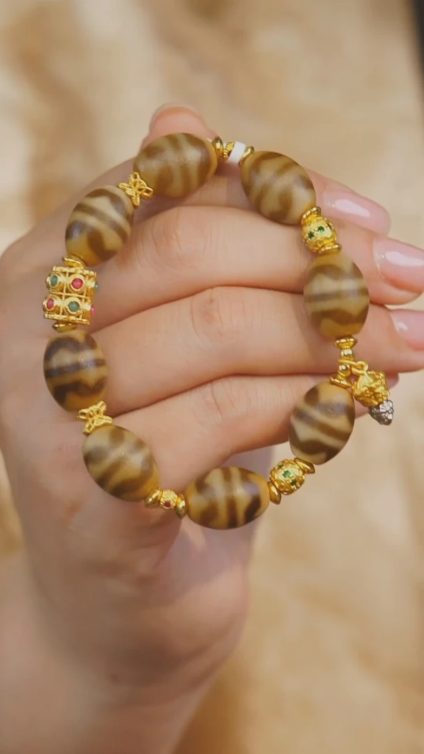 玛瑙/玉髓手串未镶嵌多样性发其一