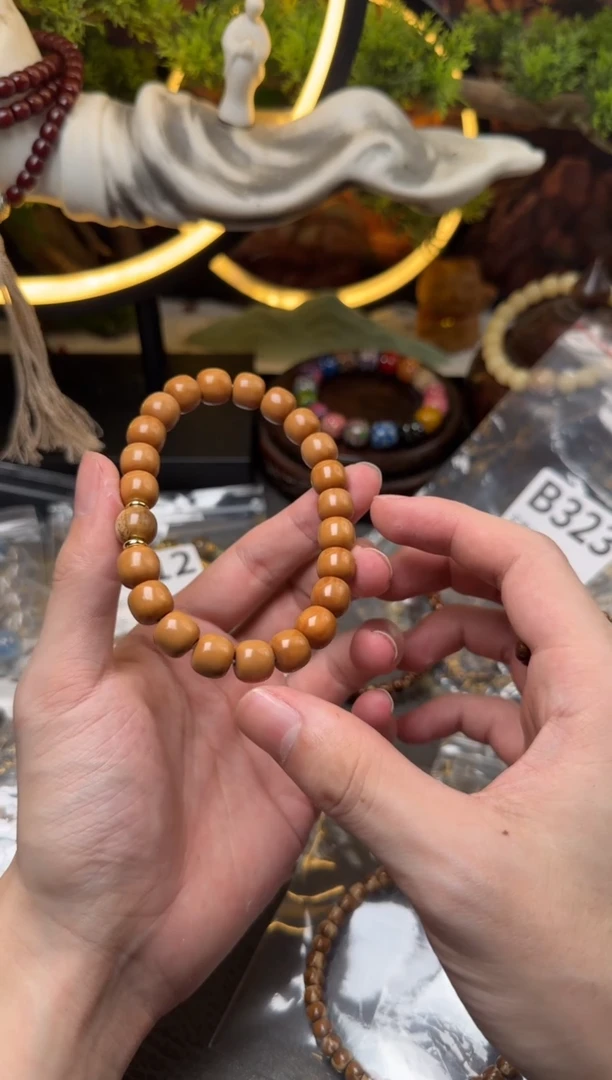手串猴头核桃B378猴头核桃配饰桶珠单圈