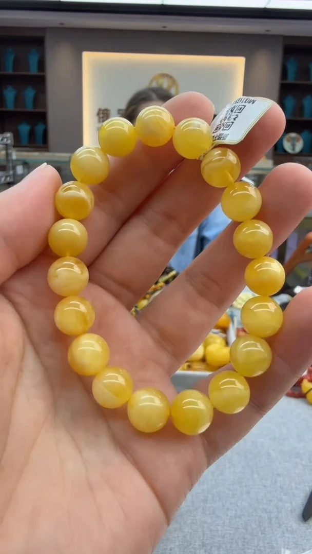 手链琥珀未镶嵌103秒拍号 假一罚三