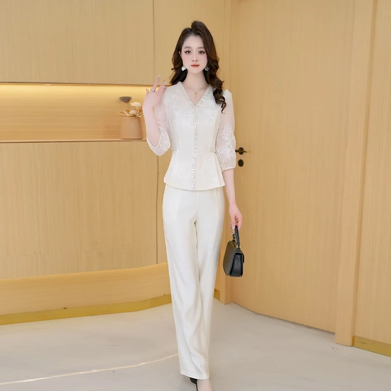 【两件套】春季时尚修身气质洋气休闲收腰显瘦减龄小香风女装套裤