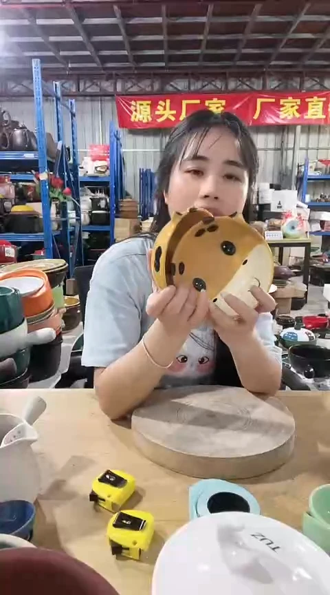 瑕疵牛牛碗2个不可明火