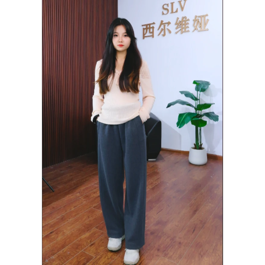 2025流行新款高品质减龄显瘦洋气冬季保暖弯刀裤女裤A20250001