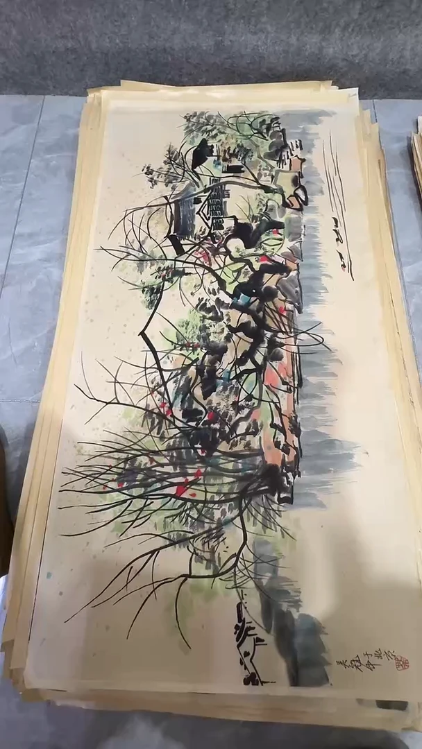 横款玲珑阁书画艺术作品福利