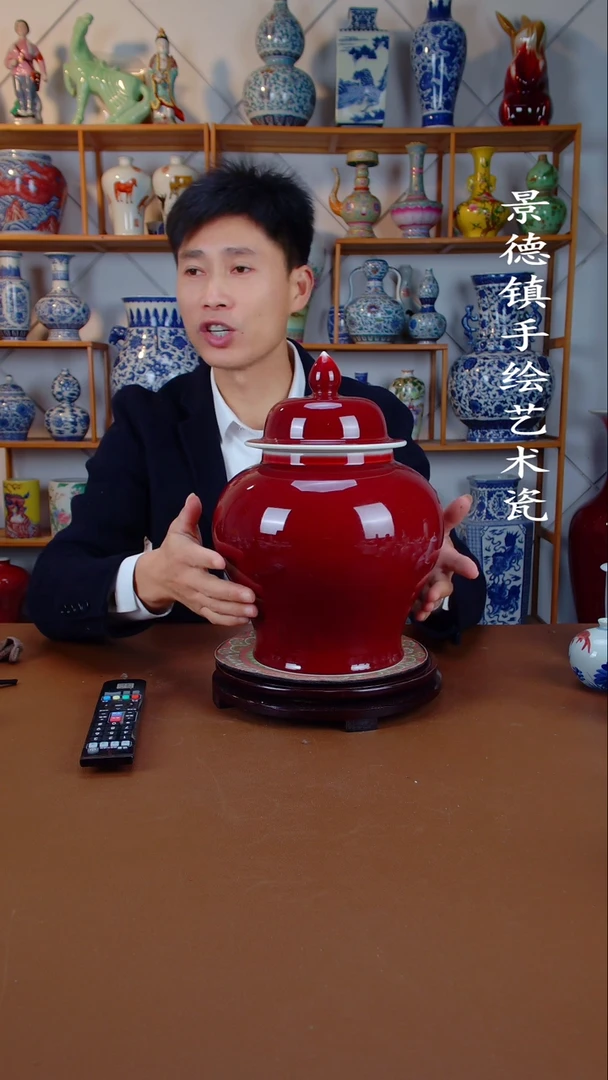 瓶景德镇手工手绘陶瓷摆件41