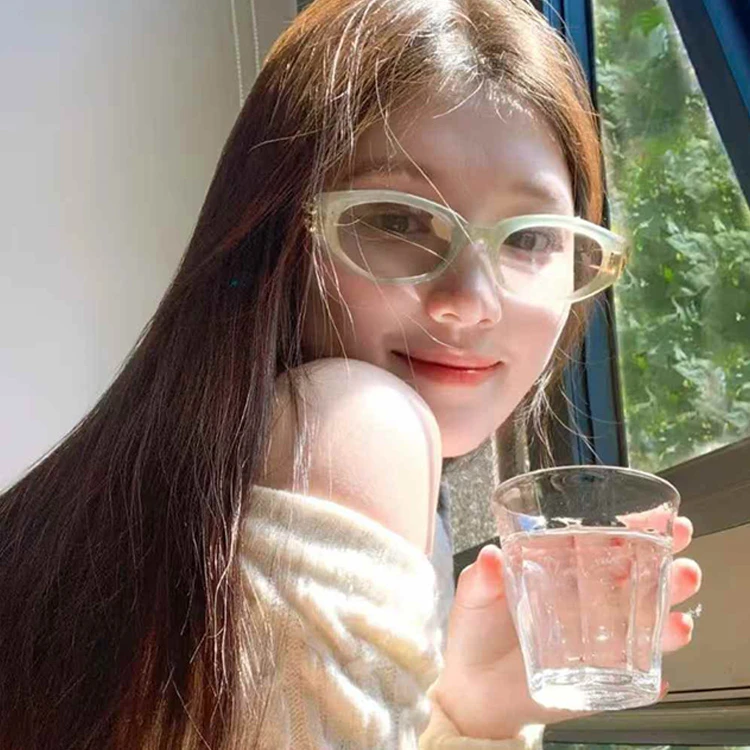 2025新款墨镜女旅游拍照出片夏日方圆脸窄框开车防紫外线太阳眼镜