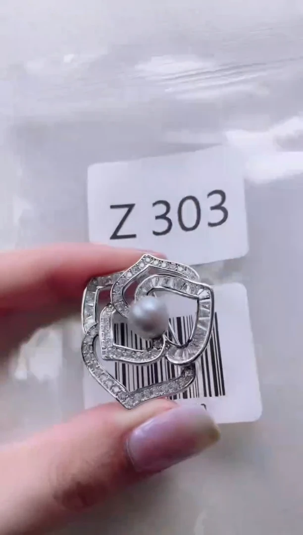 【闪购商品】海水珍珠胸针未镶嵌Z303