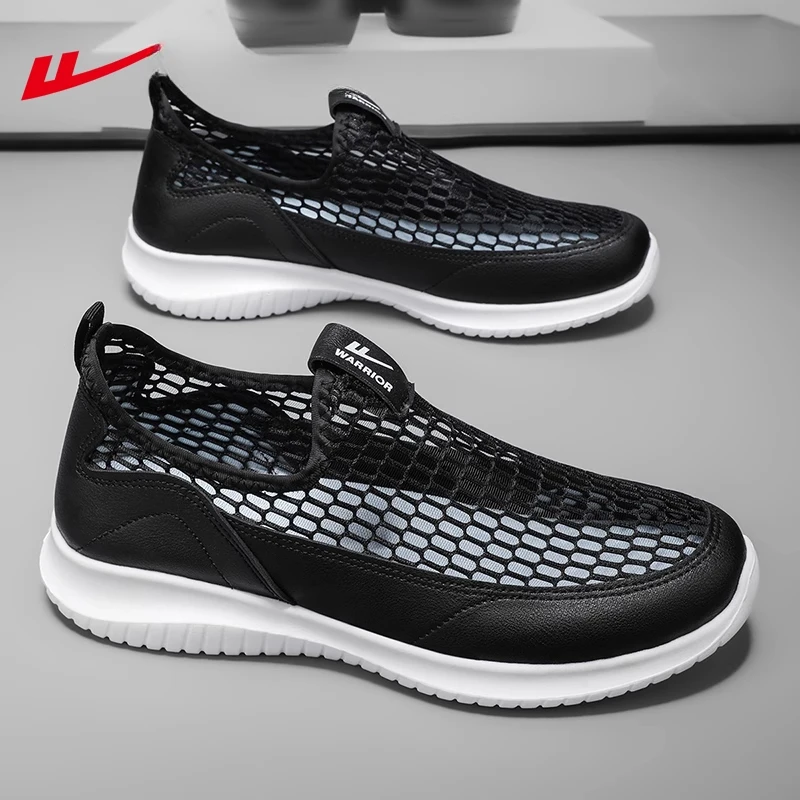 回力男鞋冬季透气2025新款网面薄款网鞋中老年爸爸鞋休闲软底网眼