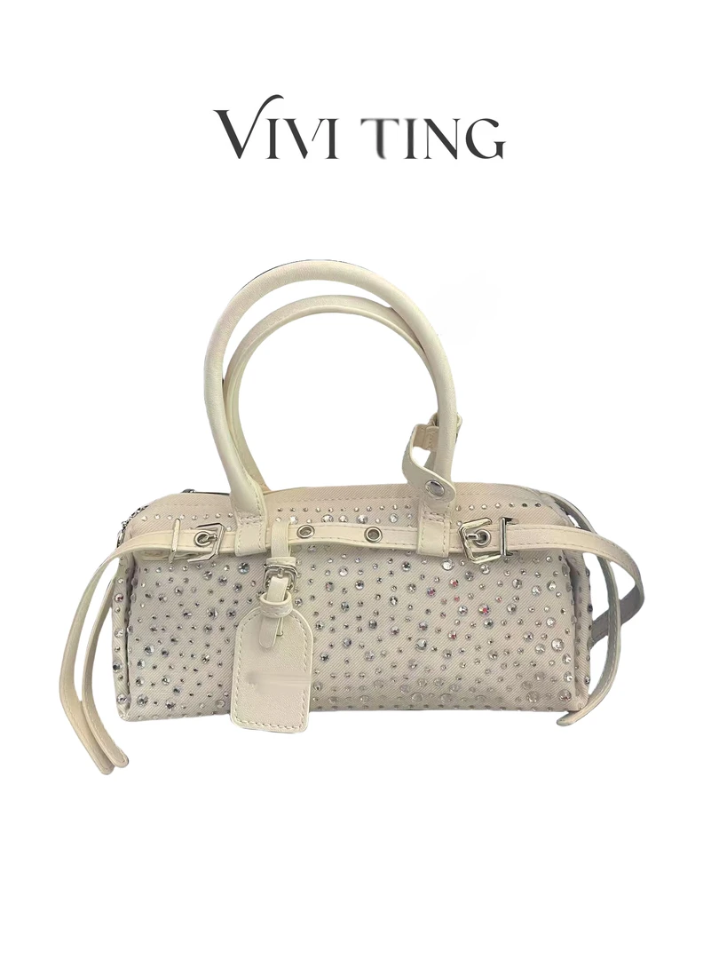 【VIVI·TING】婷姐推荐新款休闲百搭闪钻手提包法棍包