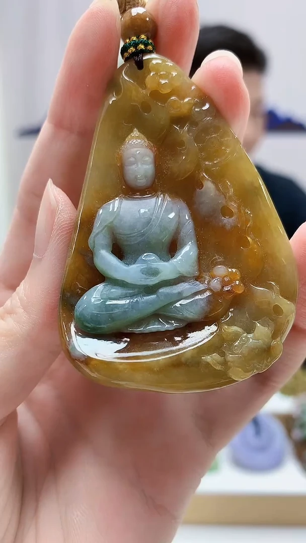 未镶嵌定制翡翠4917zm-毛货挂件64