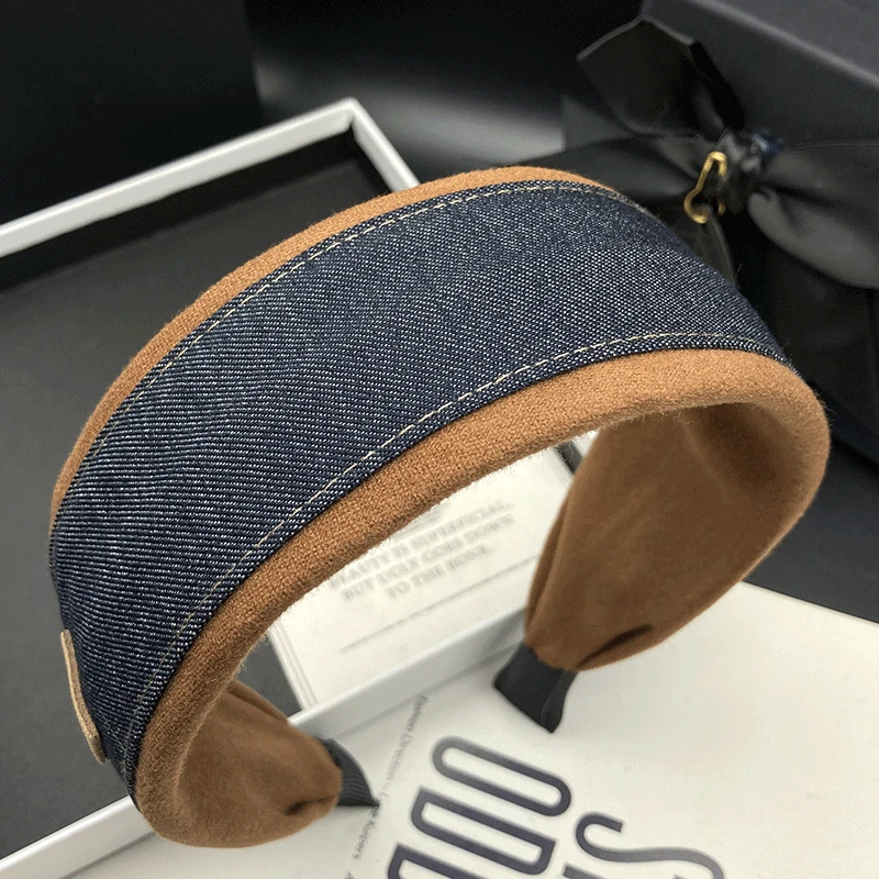 新款原创设计休闲风韩版宽边发箍欧美风压发高档气质百搭头箍发卡