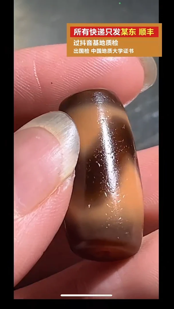 玛瑙/玉髓颈饰未镶嵌pz925-117天珠珠子单珠