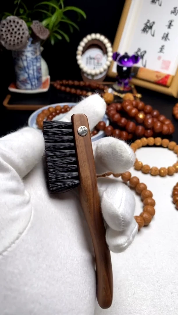 【闪购商品】猴头核桃手串雨墨小刷子