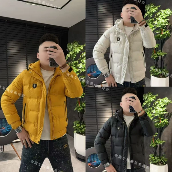 68831 冬款皮标战马羽外套 潮流潮男立领百搭时尚感爆款加厚