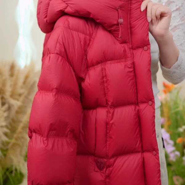 HH 高端格纹拼接原创设计羽绒服女