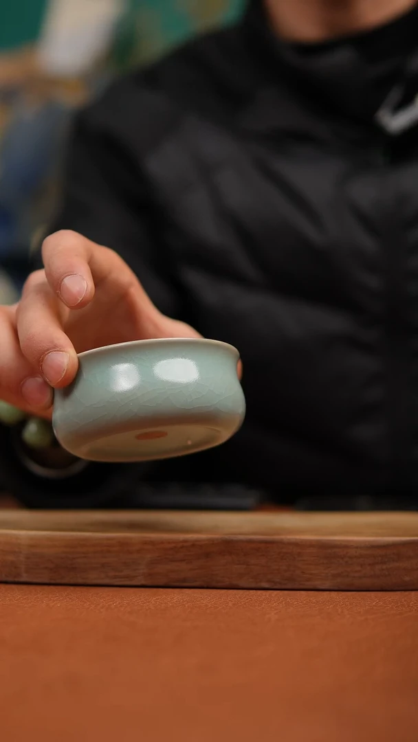 【闪购商品】瓷片原产地原矿仿古普洱杯微瑕