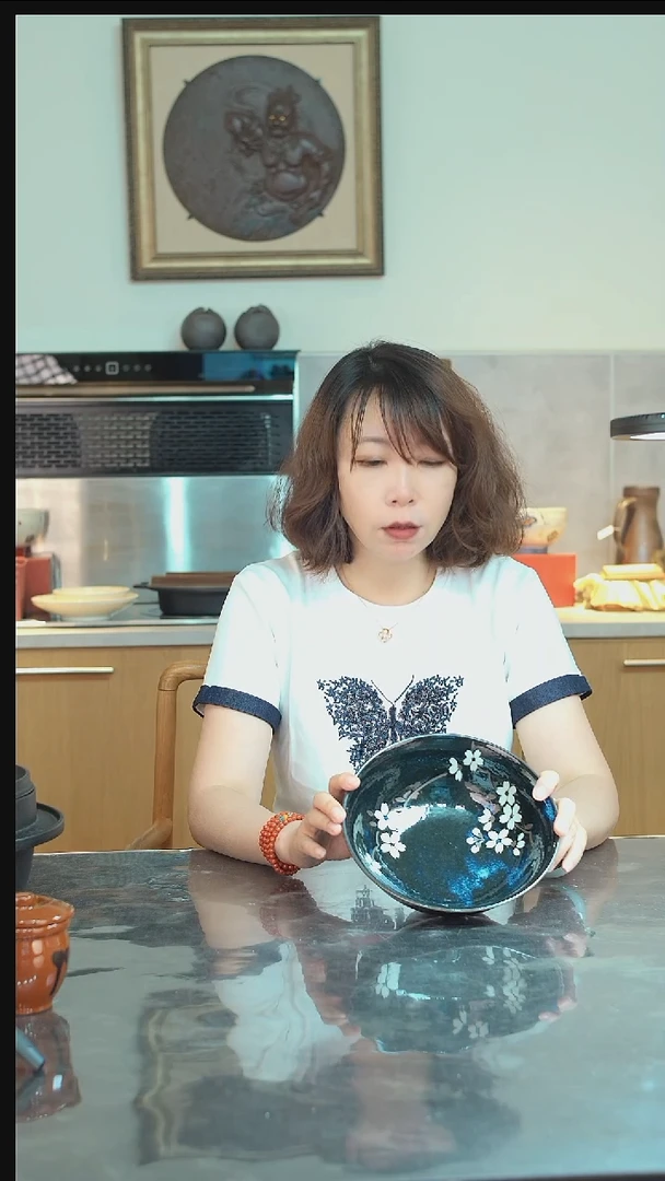 陶瓷MTF003日本夜色樱花大碗一对2只装