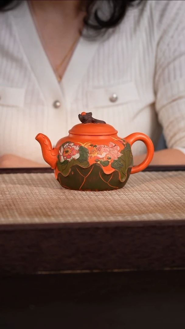 茶壶紫砂南红玉砂 300cc