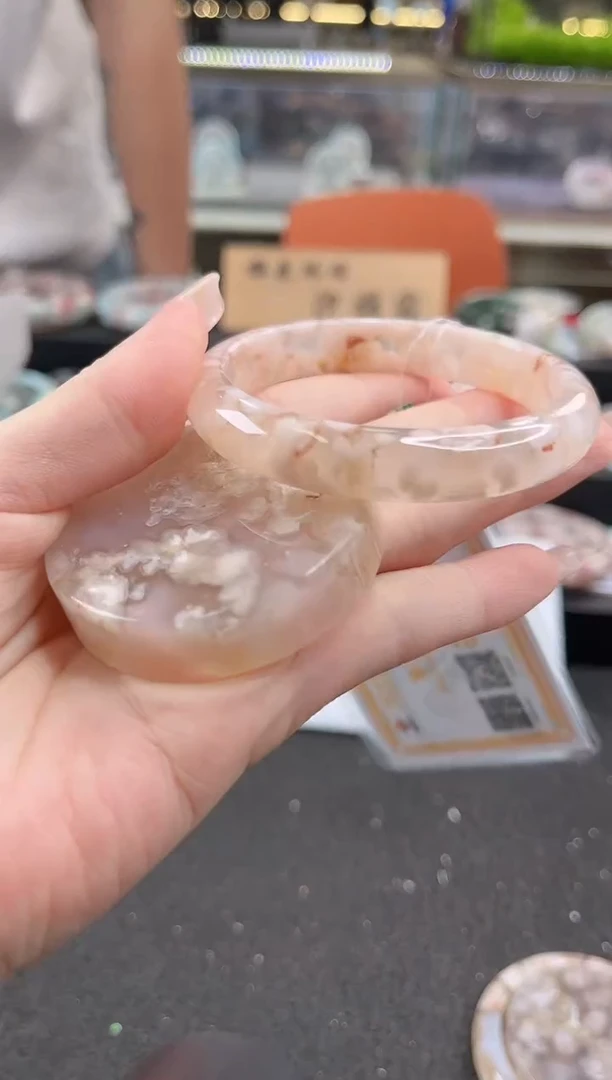 未镶嵌手镯石英质玉55圈口 （赠品镯心）3886531