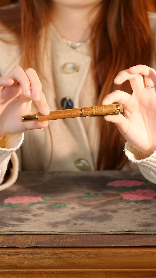 乌木类家具金丝楠木原木老料签字笔