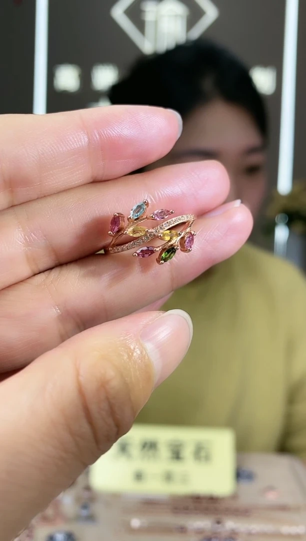【闪购商品】碧玺手饰银S925镶嵌手饰