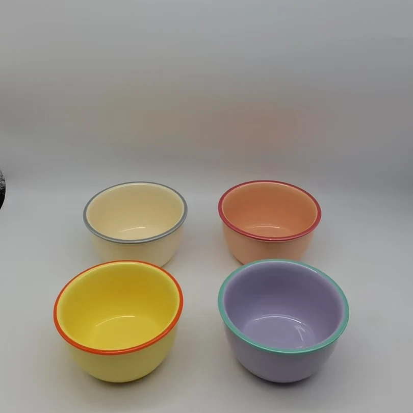 5787 碗4个（微瑕， 口径12，高6，固定色）陶瓷餐具B13