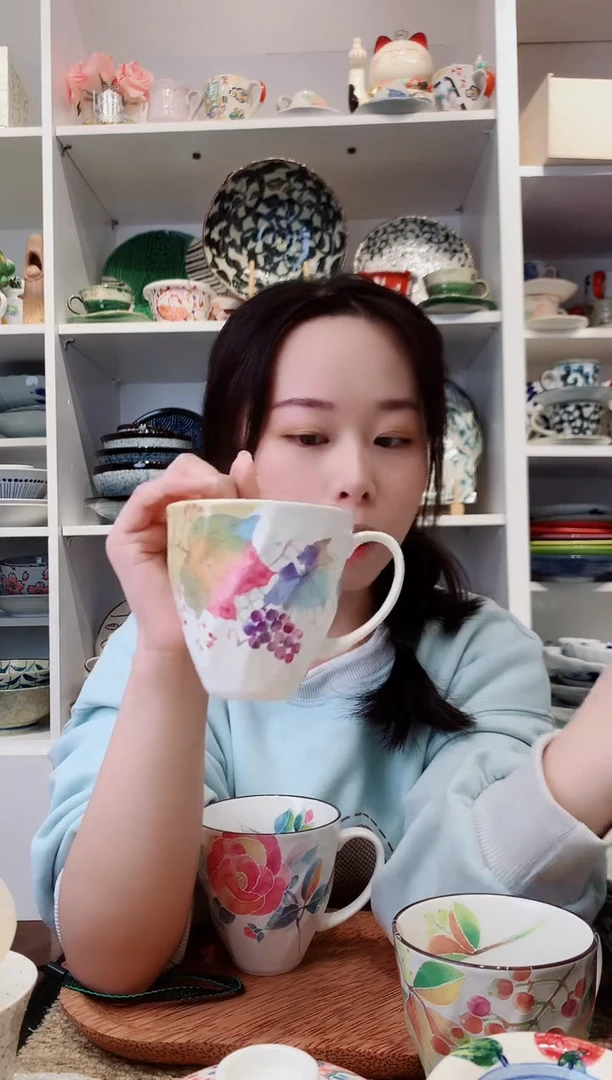 陶瓷【清仓】和蓝马克杯