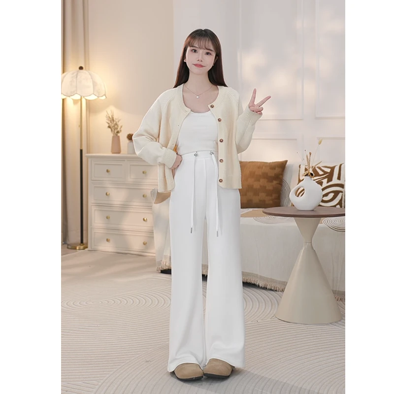 <汤汤小个子清货专场>秋冬高腰微喇孕妈裤孕妇显瘦休闲宽松垂感