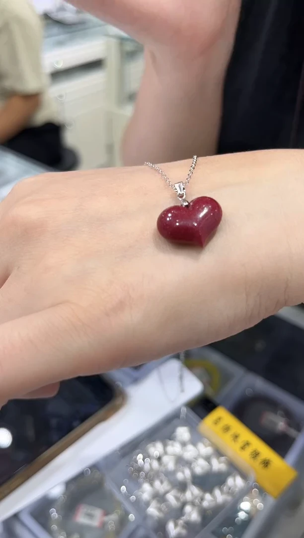 链子925银无主刹爱心项链tq