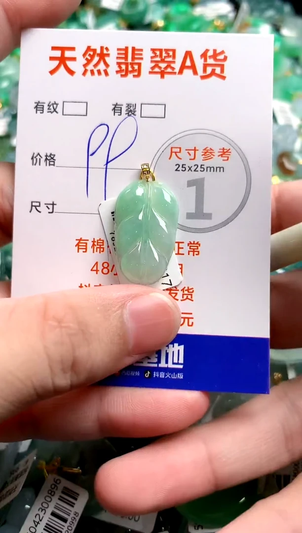 翡翠18K金镶嵌颈饰13003146