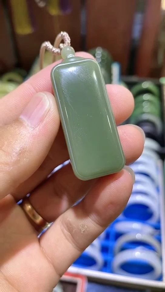 和田玉未镶嵌吊坠(不含链)【手艺人817】09