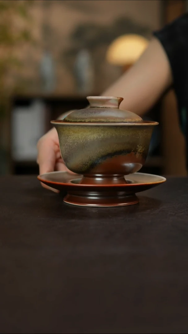 杯景德镇陶瓷杯碗柴烧多人瑕疵