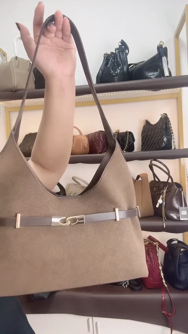 麂皮时尚冬季百搭女包